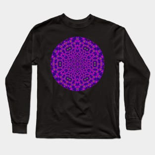 Purple Blue Mandala Long Sleeve T-Shirt